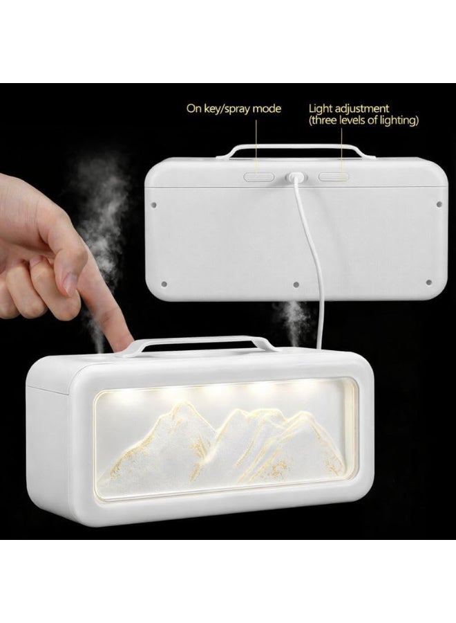 Humidifiers for Bedroom, 600ml Cool Mist Humidifier with Night Light, 23dB Quiet Operation, Mini Baby Humidifier,for Bedroom, Nursery, Office, Plants (White) - Image 5